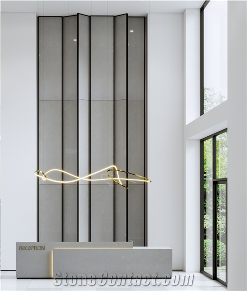 LC-312 Sparkling Grey Vietnam Quartz Artificial Stone