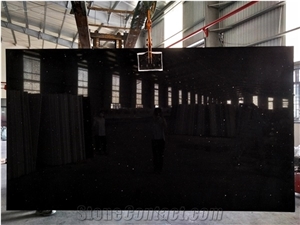 LC-313 Mirror Black Quartz Stone Vietnam Artificial Stone,