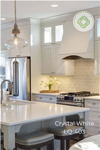 LQ-403 Vietnam Engineered Quartz Slab Grain White