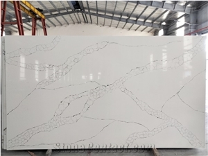 LQ-804 Calacatta Prisca Vietnam Engineered Quartz