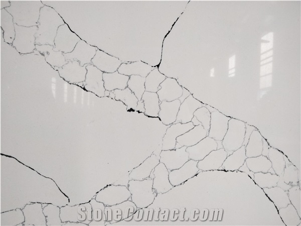LQ-804 Calacatta Prisca Vietnam Engineered Quartz