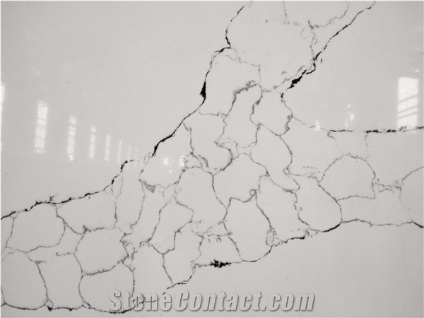 LQ-804 Calacatta Prisca Vietnam Engineered Quartz