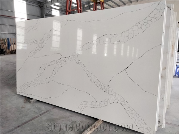 LQ-804 Calacatta Prisca Vietnam Engineered Quartz