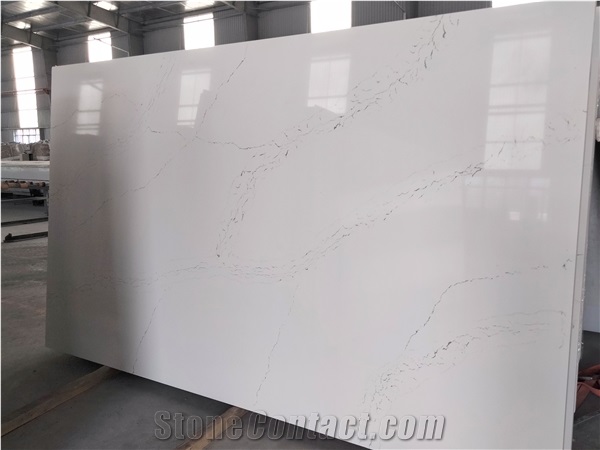 LQ-806 Unique Artificial Stone Calacatta Quartz Vietnam