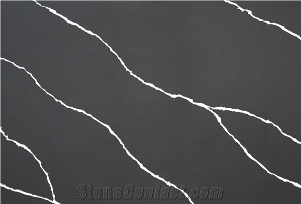 LQ-815 Grey Vein Calacatta Vietnam Quartz Slabs