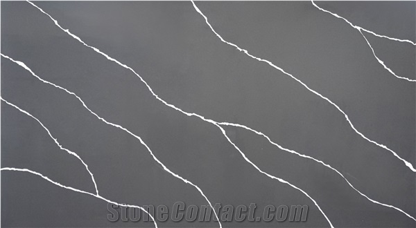 LQ-815 Grey Vein Calacatta Vietnam Quartz Slabs