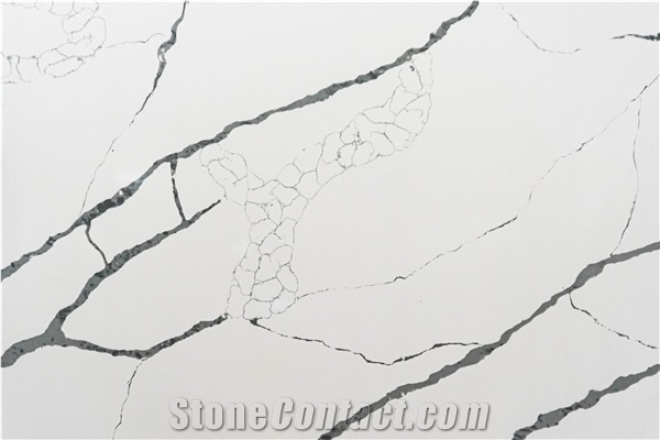 LQ-820 Bookmatch Quartz Calacatta Made In  Vietnam