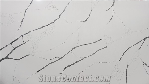 LQ-820 Bookmatch Quartz Calacatta Made In  Vietnam