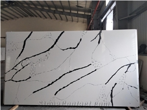 LQ-820 Bookmatch Quartz Calacatta Made In  Vietnam
