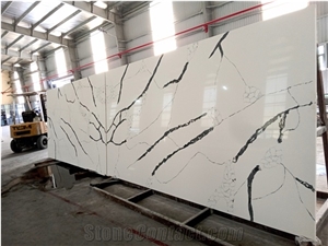 LQ-820 Bookmatch Quartz Calacatta Made In  Vietnam