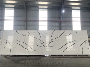 LQ-820 Bookmatch Quartz Calacatta Made In  Vietnam