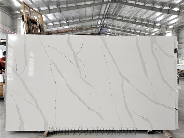 LQ-822 Best Price Calacatta Quartz Lux Vietnam