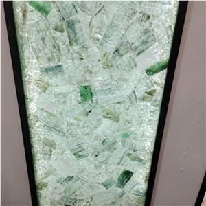 Popular Luxury Green Marcusite Semiprecious Stone Slabs