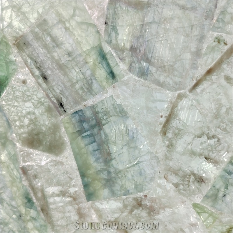 Popular Luxury Green Marcusite Semiprecious Stone Slabs