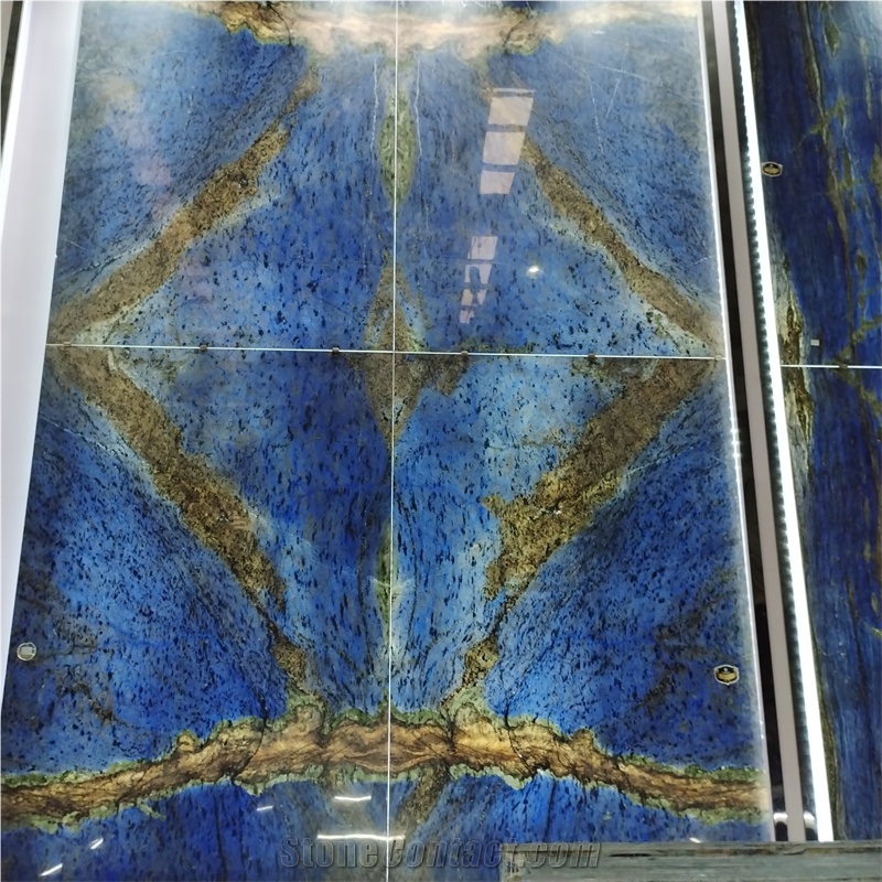 Grand Blue Bahia Granite For High-End Background Wall
