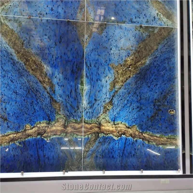 Grand Blue Bahia Granite For High-End Background Wall