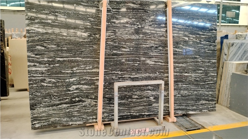 India Polished Black Markino Granite Slabs And Deco Tiles