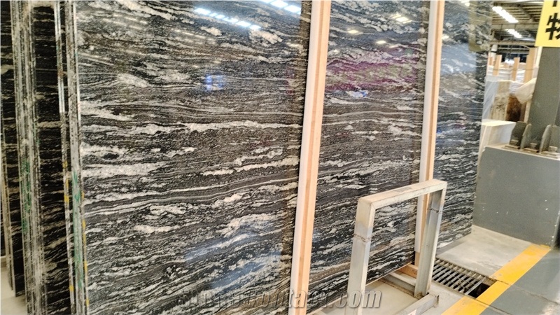 India Polished Black Markino Granite Slabs And Deco Tiles