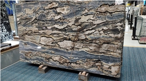 Natural Brazil Twilight Quartzite Slabs For Hotel Project
