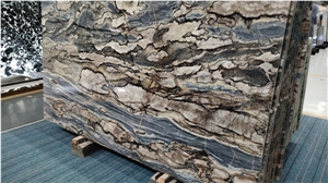 Natural Brazil Twilight Quartzite Slabs For Hotel Project