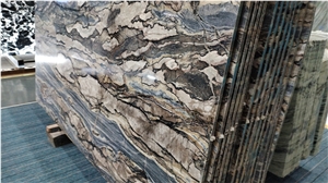 Natural Brazil Twilight Quartzite Slabs For Hotel Project