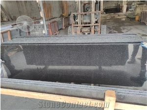 Natural China Spark Black Granite Slabs Star Galaxy Granite