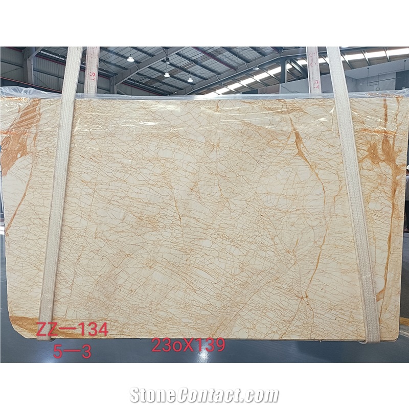 Polishing  Factory Price Golden Spider Marble For Floor