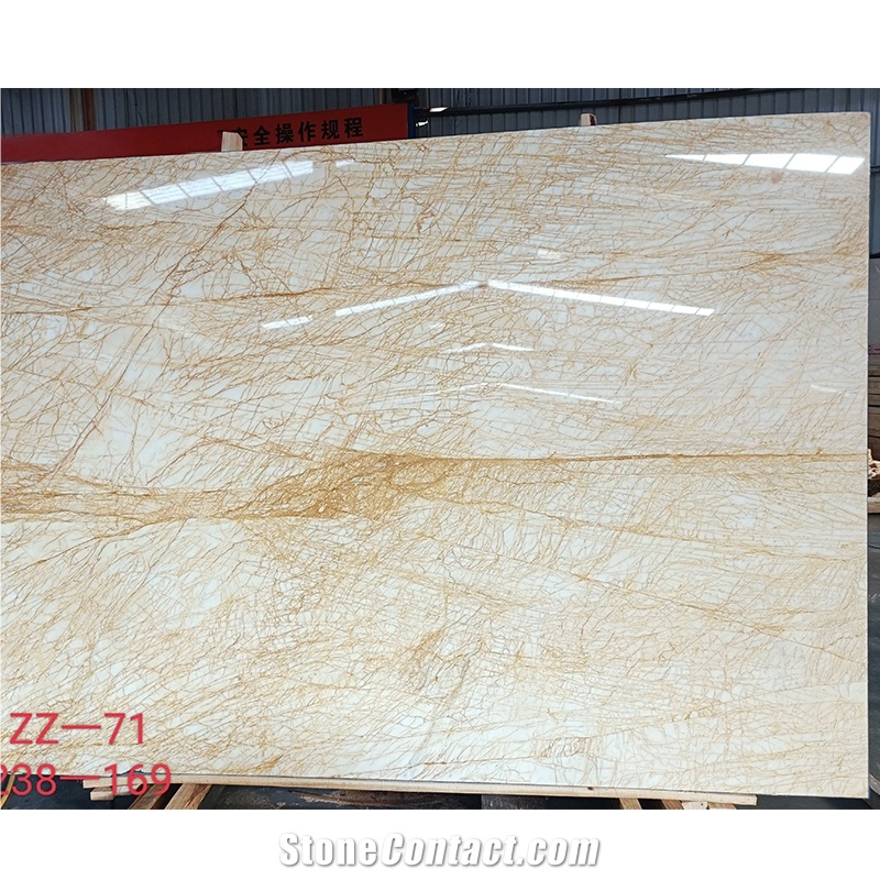 Polishing  Factory Price Golden Spider Marble For Floor