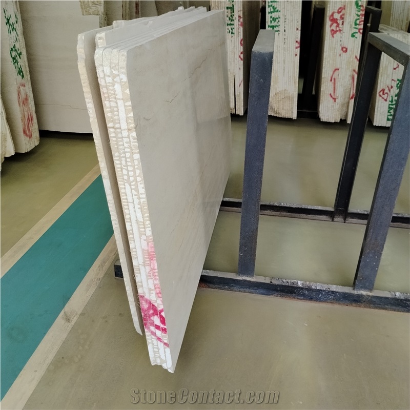 White Mocha Limestone Slabs Fine Grain Ivory Cream For Tops