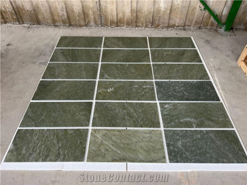 Verde Laguna Polished Tiles Green Marble Verde