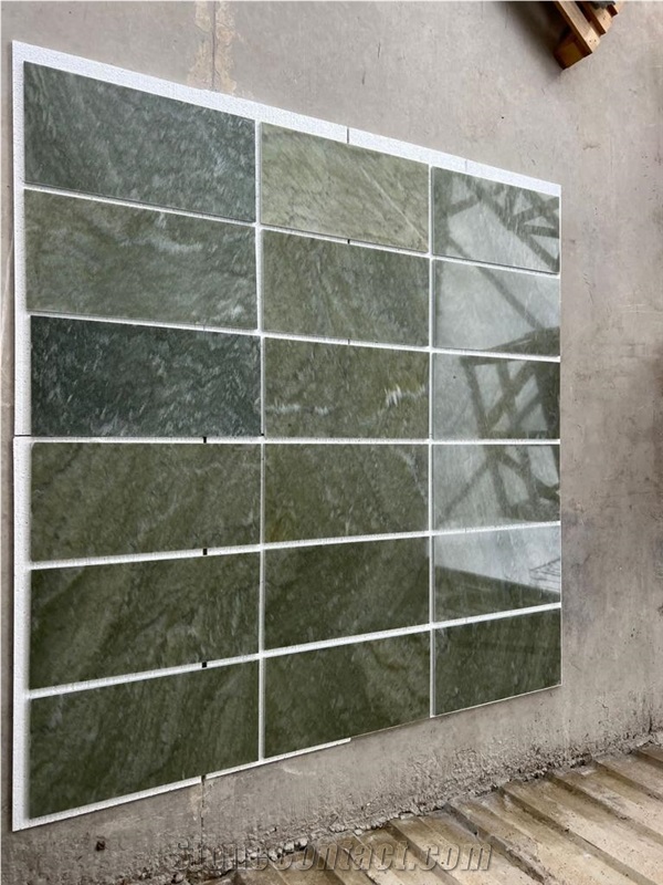 Verde Laguna Polished Tiles Green Marble Verde