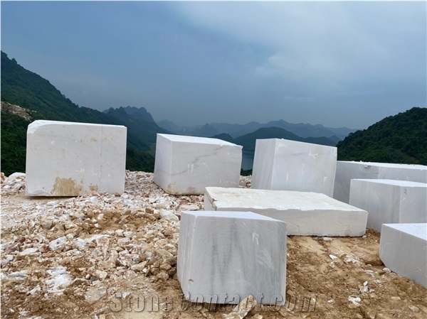 Opal White Marble Stone Origin Vietnam For Building