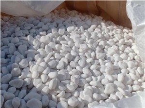 Snow White Tumbled Garden Pebble Vietnam Stone Landscape