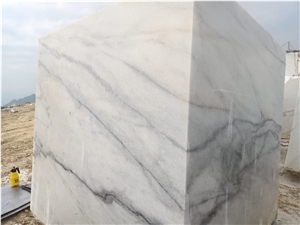 Stripped White Marble Blocks Vietnam Natural Stone
