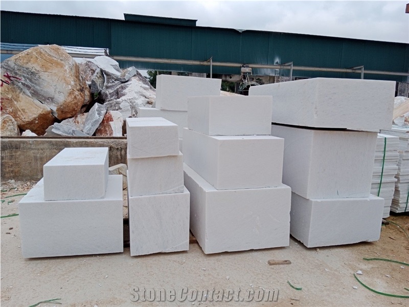 Vietnam Crystal White Marble Block