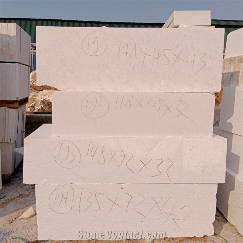 Vietnam Crystal White Marble Block