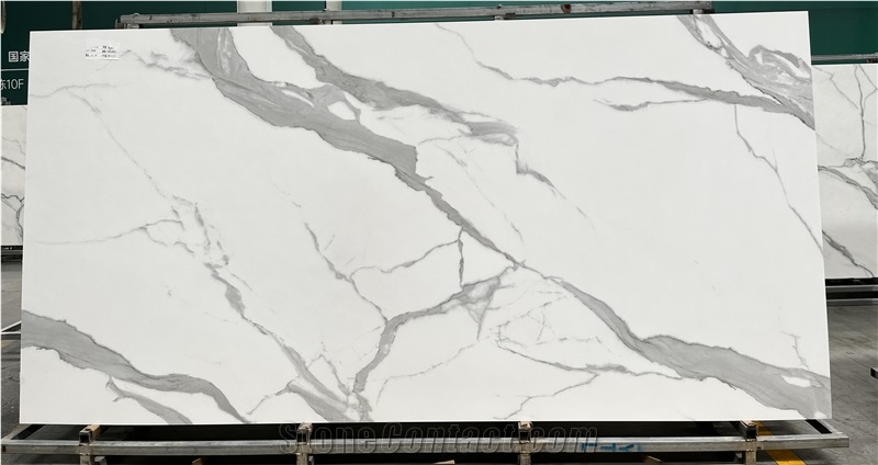 Nano Glass Stone Wiener White Crystallized Stone Slabs