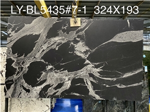 Polished Finish Black Fantasy Quartzite Slabs