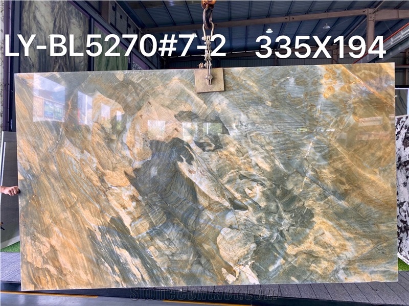 Polished Finish Desert Oasis Quartzite Slabs