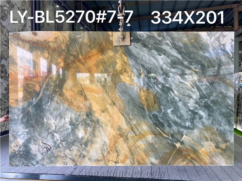 Polished Finish Desert Oasis Quartzite Slabs
