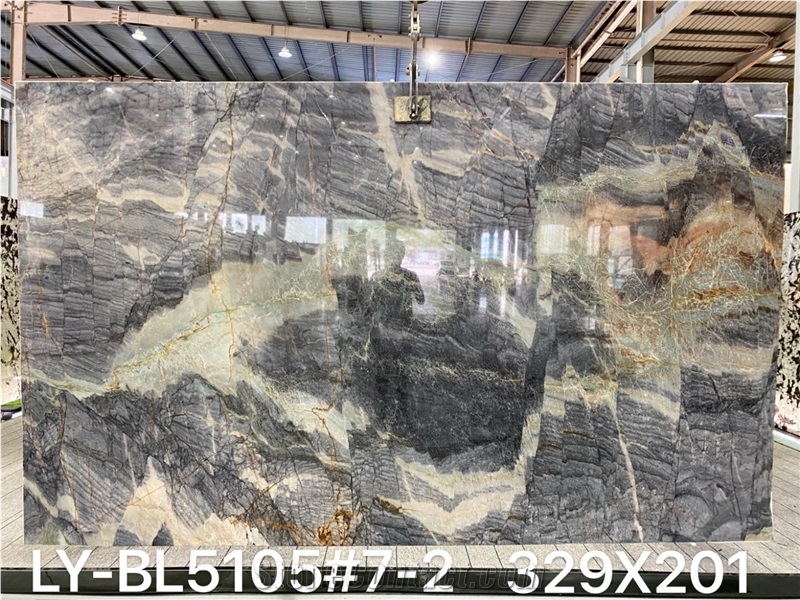 Polished Finish Spring Breeze Quartzite Slabs