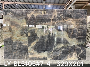 Polished Finish Spring Breeze Quartzite Slabs