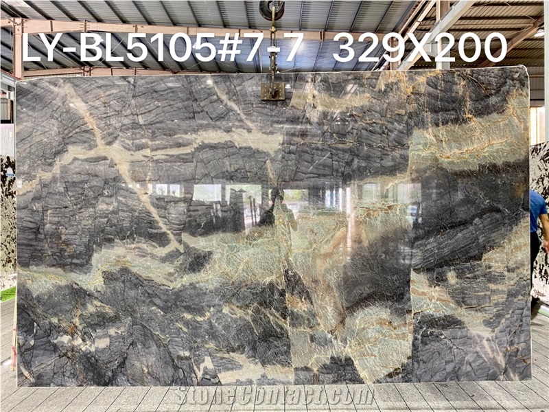 Polished Finish Spring Breeze Quartzite Slabs