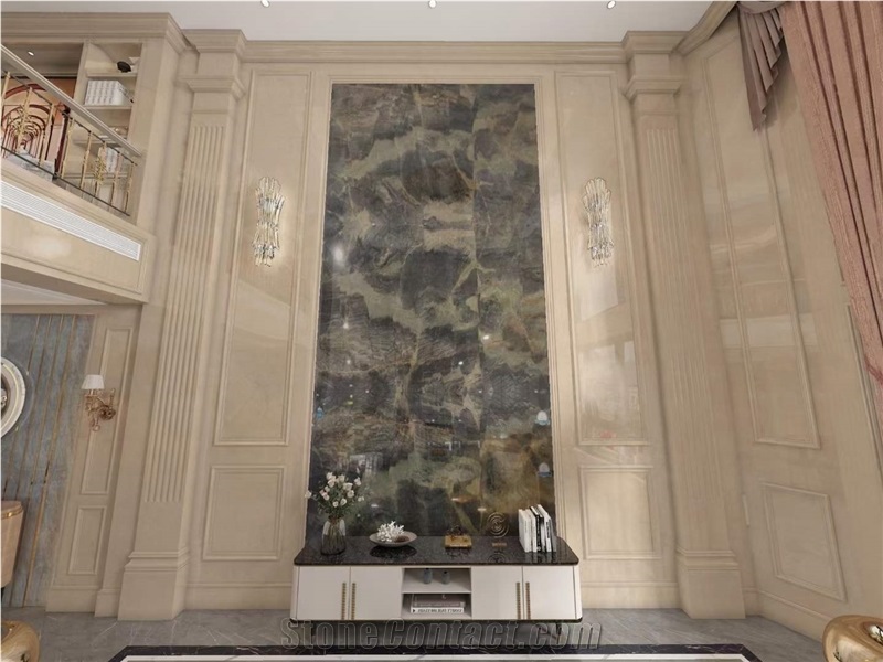 Polished Finish Spring Breeze Quartzite Slabs