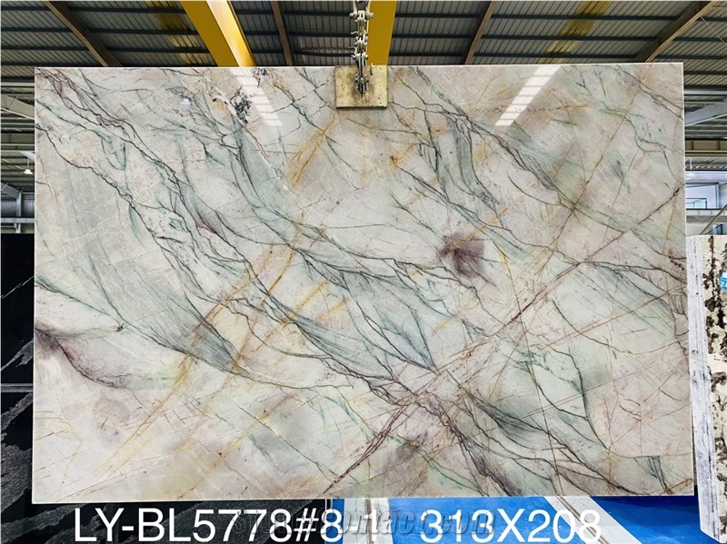 Polished Finished Aurora Borealis Quartzite Slabs