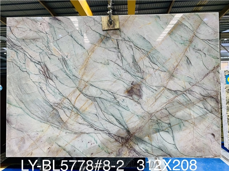 Polished Finished Aurora Borealis Quartzite Slabs