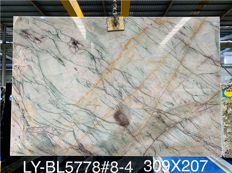 Polished Finished Aurora Borealis Quartzite Slabs