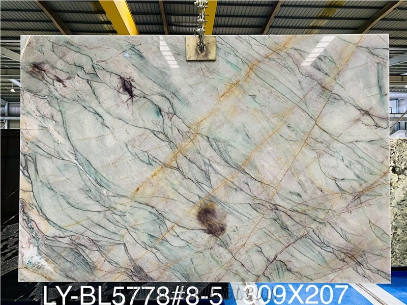 Polished Finished Aurora Borealis Quartzite Slabs