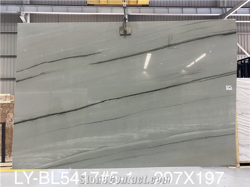 Polished Finished Silver Shadow Grey Quartzite Slabs