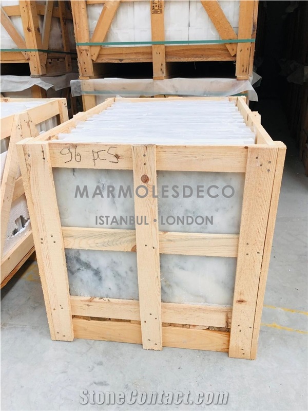 Mugla White Marble Slabs, Tiles